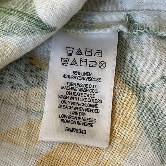 Martha Stewart Collection Lemon Print Dress Sz Small - Picture 6 of 7